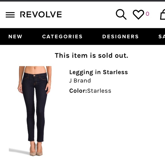 J Brand Denim - J brand Legging style in starless size 27